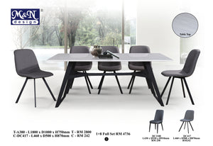 Fusion Marble Dining Table set Malaysia