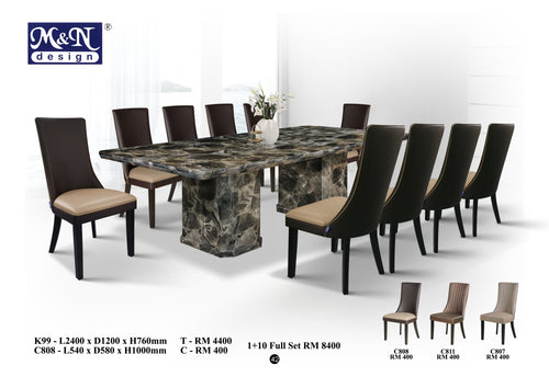 Long Marble Dining Table supplier in Malaysia