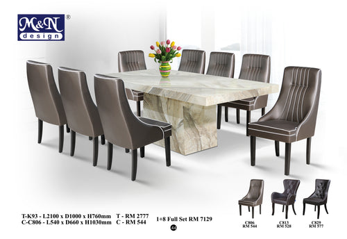 Long Marble Dining Table supplier in Malaysia