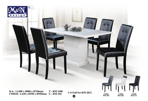 Long Marble Dining Table supplier in Malaysia by M&N Furniture Trading Sdn Bhd