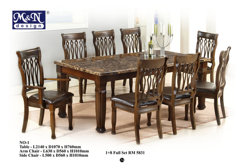 Classic Marble Dining Table supplier in Malaysia by M&N Furniture Trading Sdn Bhd