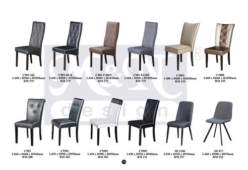 Dining Chairs supplier in Malaysia by M&N Furniture Trading Sdn Bhd